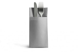 Pack Of 500 40cm Gray 8 Fold Airlaid Pocket Napkins